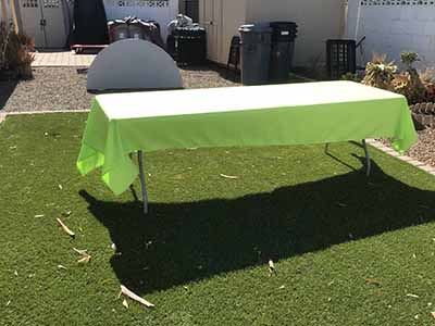 rectangle tablecloths (lime green) - 60 x 126