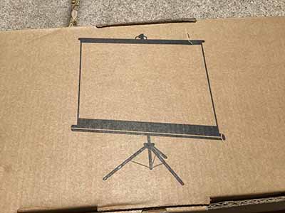 projector screen with stand - 120 inch