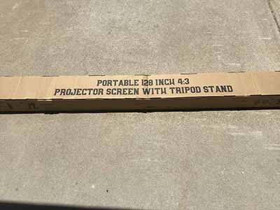 projector screen with stand - 120 inch