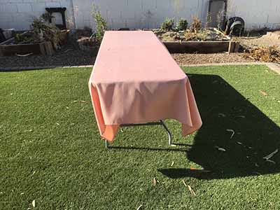 rectangle tablecloths (dusty pink) - 60 x 120