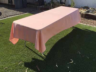 rectangle tablecloths (dusty pink) - 60 x 120