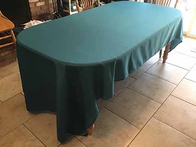 rectangle tablecloths (peacock blue) - 60 x 120