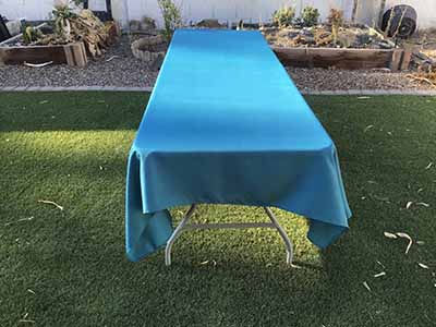rectangle tablecloths (peacock blue) - 60 x 120