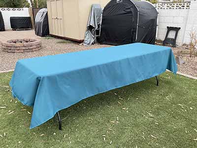 rectangle tablecloths (peacock blue) - 60 x 120