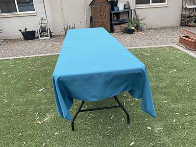 rectangle tablecloths (peacock blue) - 60 x 120