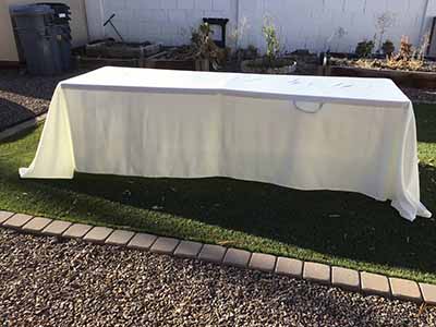 rectangle tablecloths (ivory) - 90 x 156