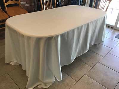 rectangle tablecloths (ivory) - 90 x 132