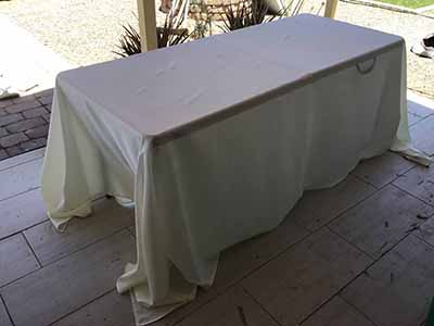 rectangle tablecloths (ivory) - 90 x 132