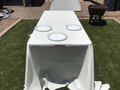 rectangle tablecloths (ivory) - 90 x 132