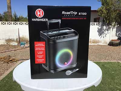 mobile sound system with microphone / portable PA system