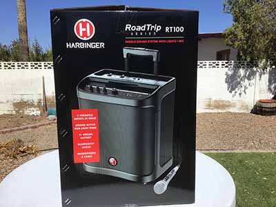mobile sound system with microphone / portable PA system