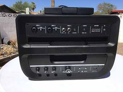 mobile sound system with microphone / portable PA system