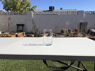 cylindical glass vase - 6 x 3.25