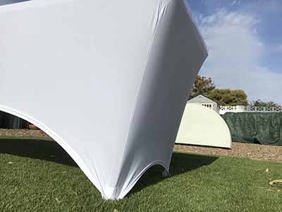 stretch spandex rectangle tablecloths (white) - for 8-ft. table