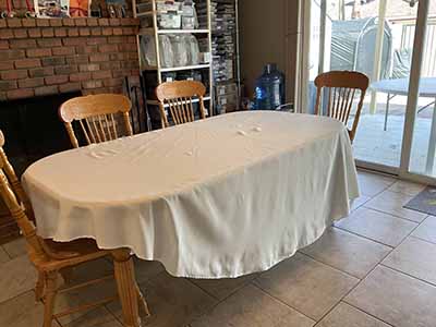 round tablecloths (ivory) - 120