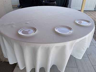 round tablecloths (ivory) - 120