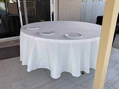 round tablecloths (ivory) - 120