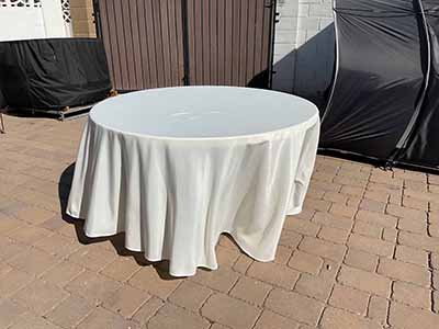 round tablecloths (ivory) - 120
