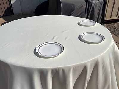 round tablecloths (ivory) - 120