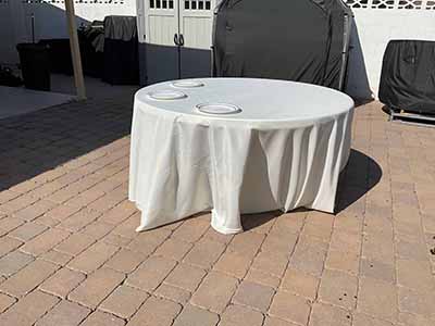 round tablecloths (ivory) - 120