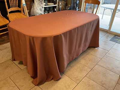rectangle tablecloths (terracotta/rust) - 90 x 132
