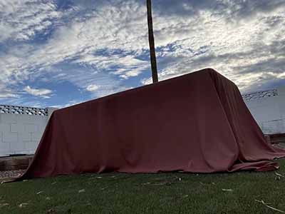 rectangle tablecloths (terracotta/rust) - 90 x 132