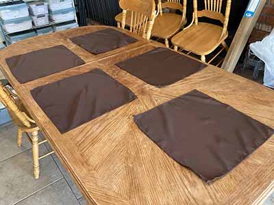 cloth dinner napkins (chocolate) - 17 x 17