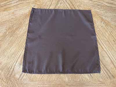 cloth dinner napkins (chocolate) - 17 x 17