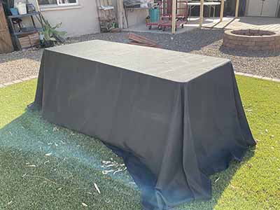 rectangle tablecloths (black) - 90 x 132