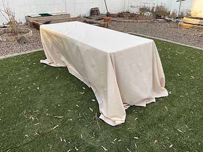rectangle tablecloths (beige) - 90 x 132