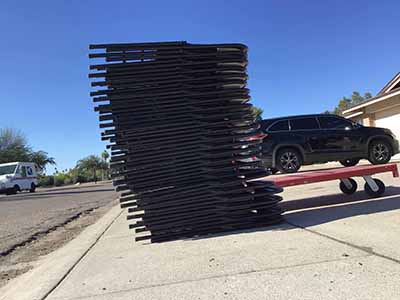 folding chairs (steel, black)