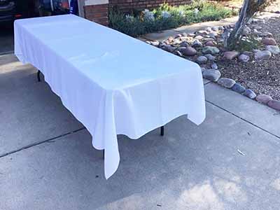 rectangle tablecloths (white) - 60 x 126