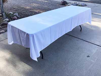 rectangle tablecloths (white) - 60 x 126