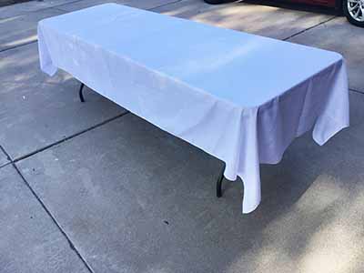 rectangle tablecloths (white) - 60 x 126