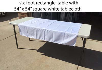6 foot rectangle tables