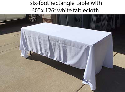 6 foot rectangle tables