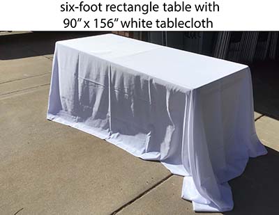 6 foot rectangle tables
