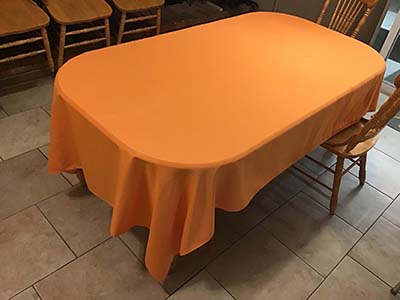 rectangle tablecloths (orange) - 60 x 102