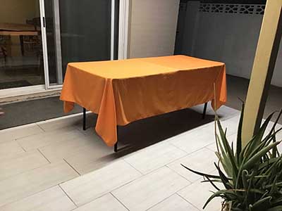 rectangle tablecloths (orange) - 60 x 102