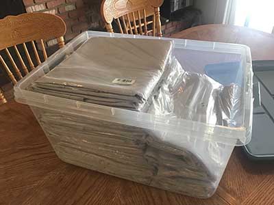 rectangle tablecloths (silver) - 60 x 102