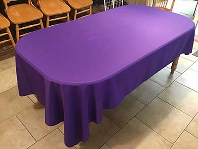 rectangle tablecloths (purple) - 60 x 102