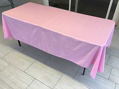rectangle tablecloths (pink) - 60 x 102