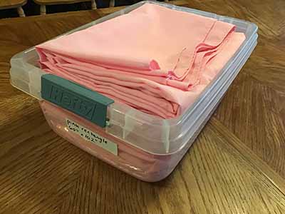 rectangle tablecloths (pink) - 60 x 102