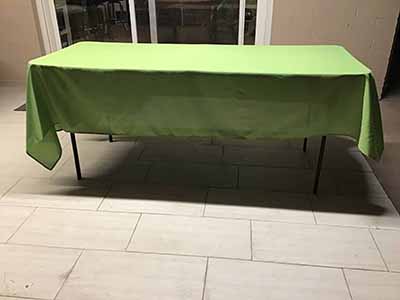 rectangle tablecloths (apple green) - 60 x 102