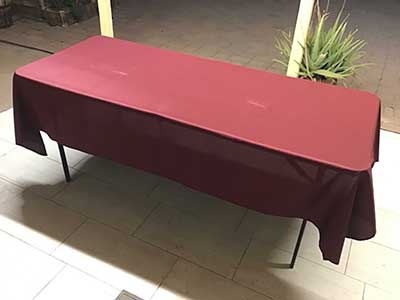 rectangle tablecloths (burgundy) - 60 x 102