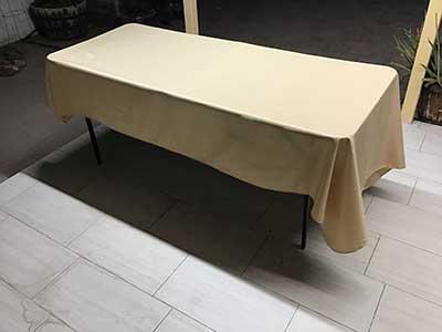 rectangle tablecloths (champagne) - 60 x 102