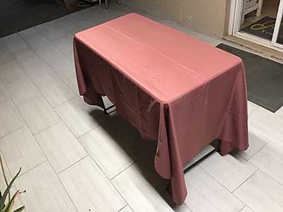 rectangle tablecloths (cinnamon rose) - 60 x 102