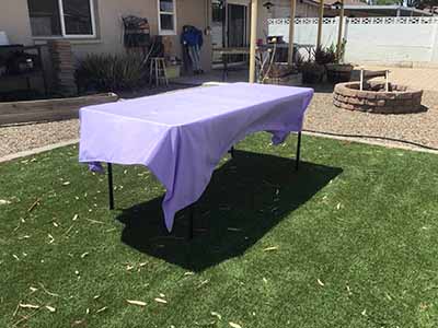 rectangle tablecloths (lavender lilac) - 60 x 102