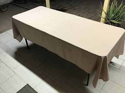 rectangle tablecloths (nude) - 60 x 102