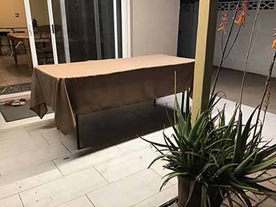 rectangle tablecloths (taupe) - 60 x 102